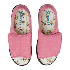 Silverts® Hook and Loop Closure Shoe, Size 8, Misty Rose