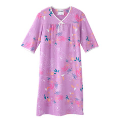 Silverts® Shoulder Snap Patient Exam Gown, Medium, Soft Tropical
