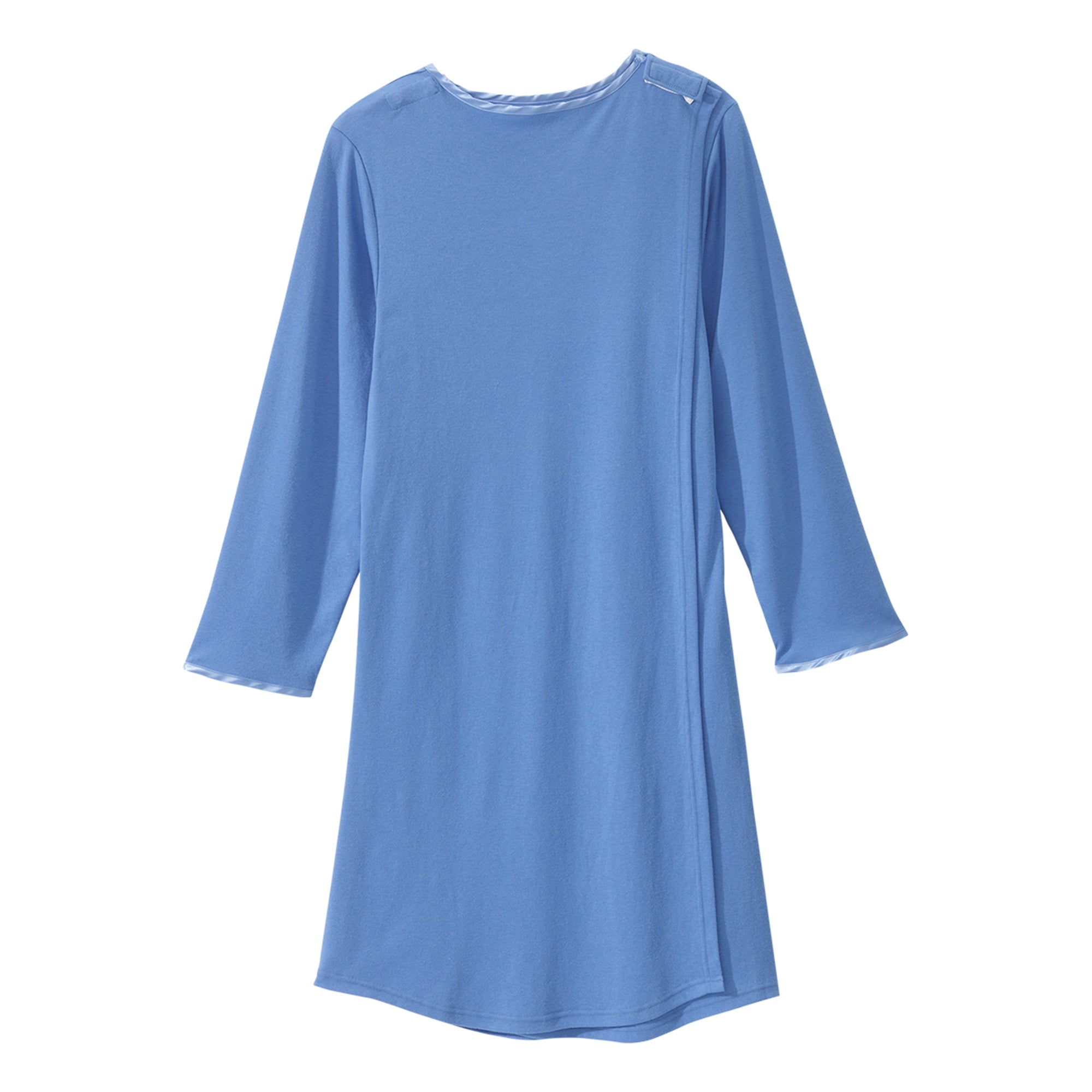 Silverts® Shoulder Snap Patient Exam Gown, X-Large, Blue