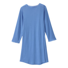 Silverts® Shoulder Snap Patient Exam Gown, X-Large, Blue