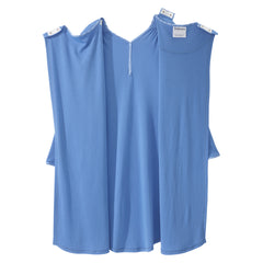 Silverts® Shoulder Snap Patient Exam Gown, X-Large, Blue