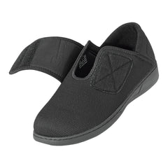 Silverts® Comfort Steps Hook and Loop Closure Shoe, Size 11, Black