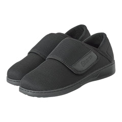 Silverts® Comfort Steps Hook and Loop Closure Shoe, Size 11, Black