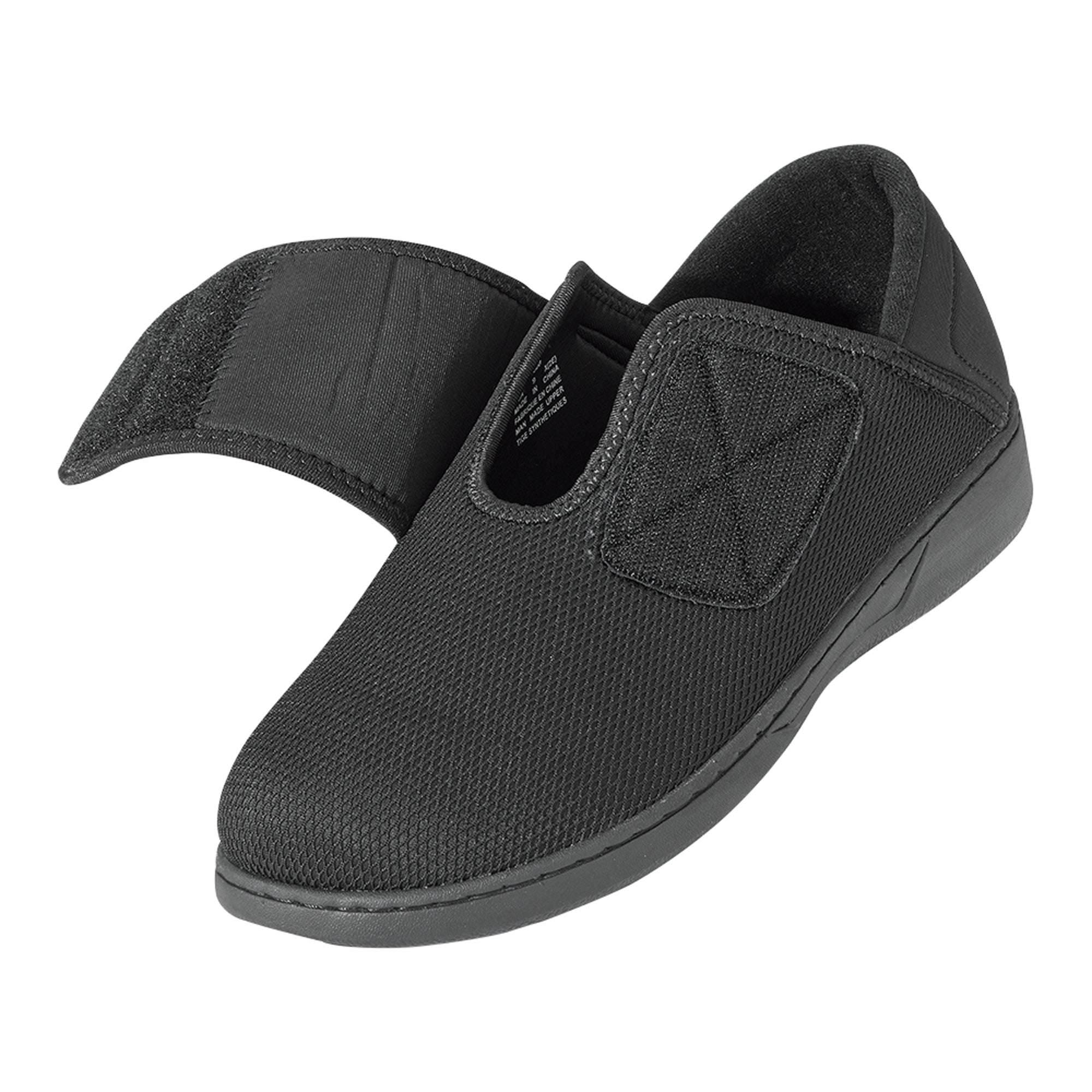 Silverts® Comfort Steps Hook and Loop Closure Shoe, Size 13, Black