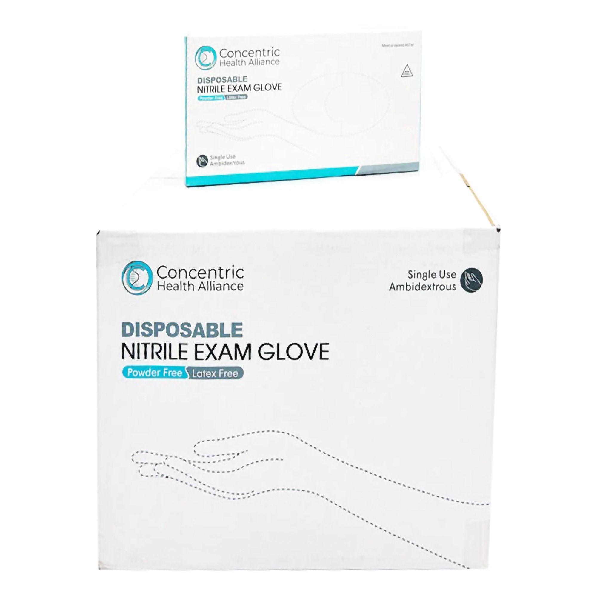 Huayuan Nitrile Exam Glove, Medium, Blue