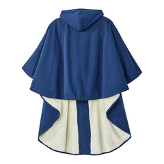 Silverts® Luxurious Fur-Lined Winter Wheelchair Cape, Navy Blue
