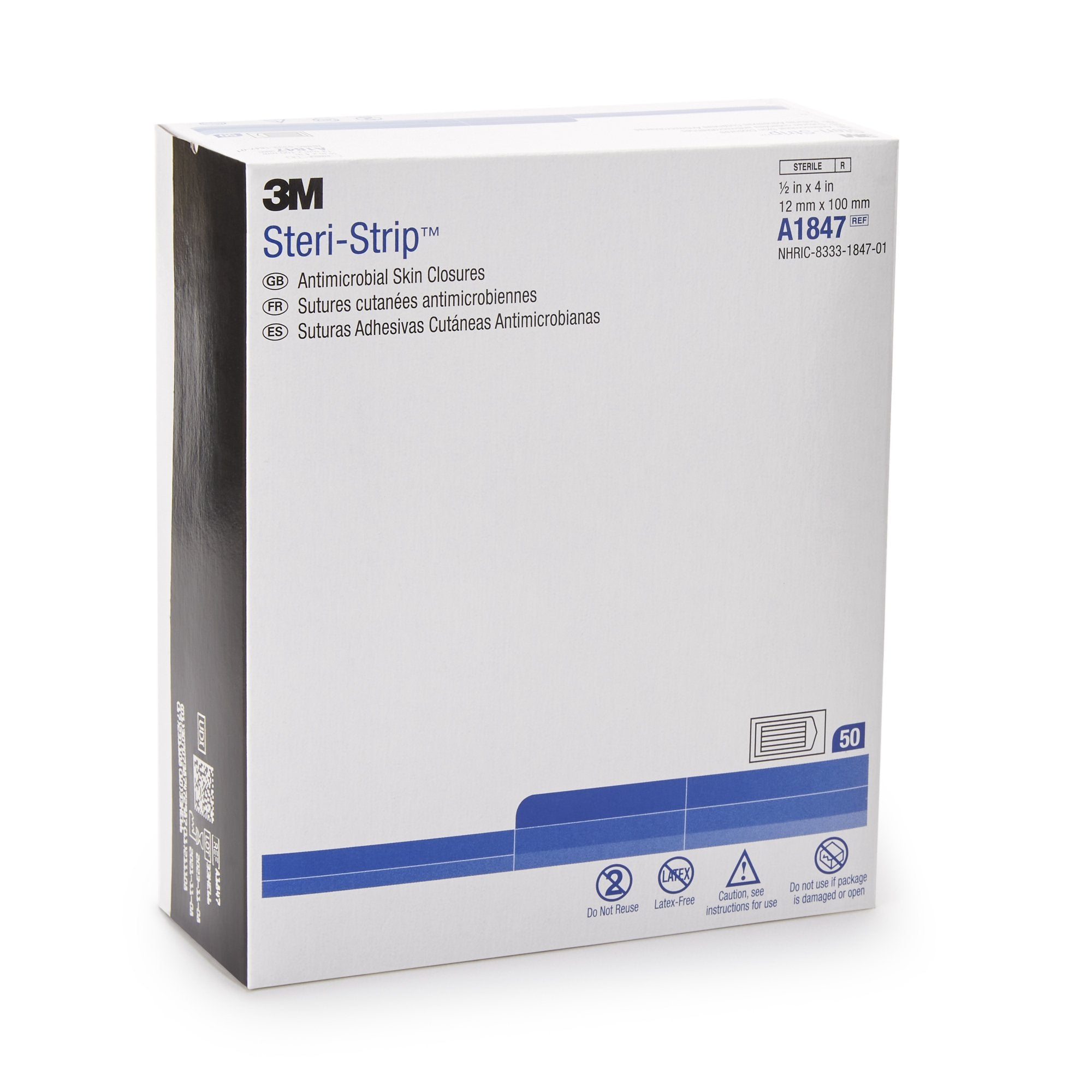 3M Steri-Strip Antimicrobial Skin Closure Strip