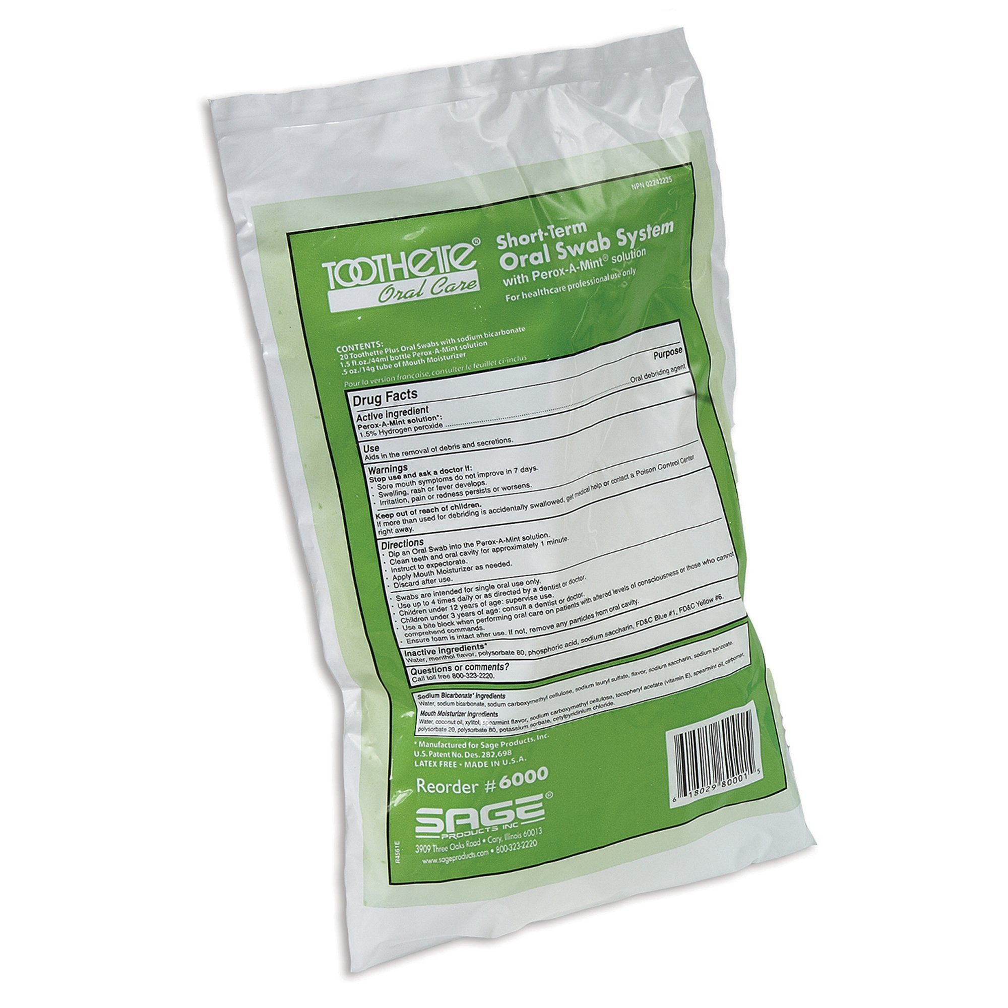 Toothette® Short Term Swab System