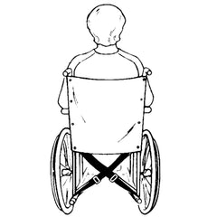 SkiL-Care Econo-Belt Wheelchair Safety Belt, 2 x 50 in., Black
