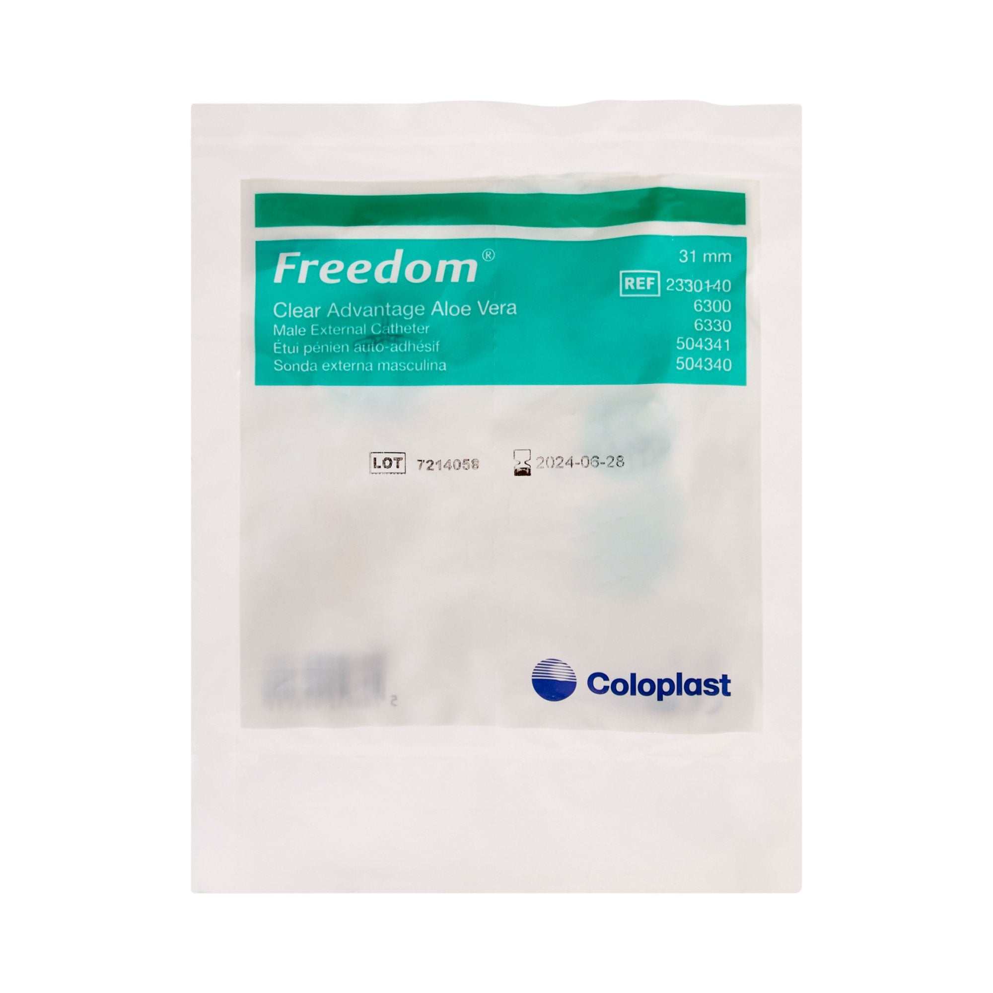 Coloplast Clear Advantage® Male External Catheter, Intermediate