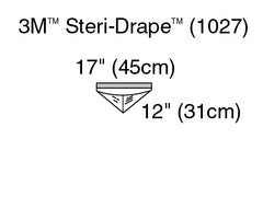 3M Steri-Drape Sterile Irrigation Pouch Surgical Drape, 17 W x 11 L Inch