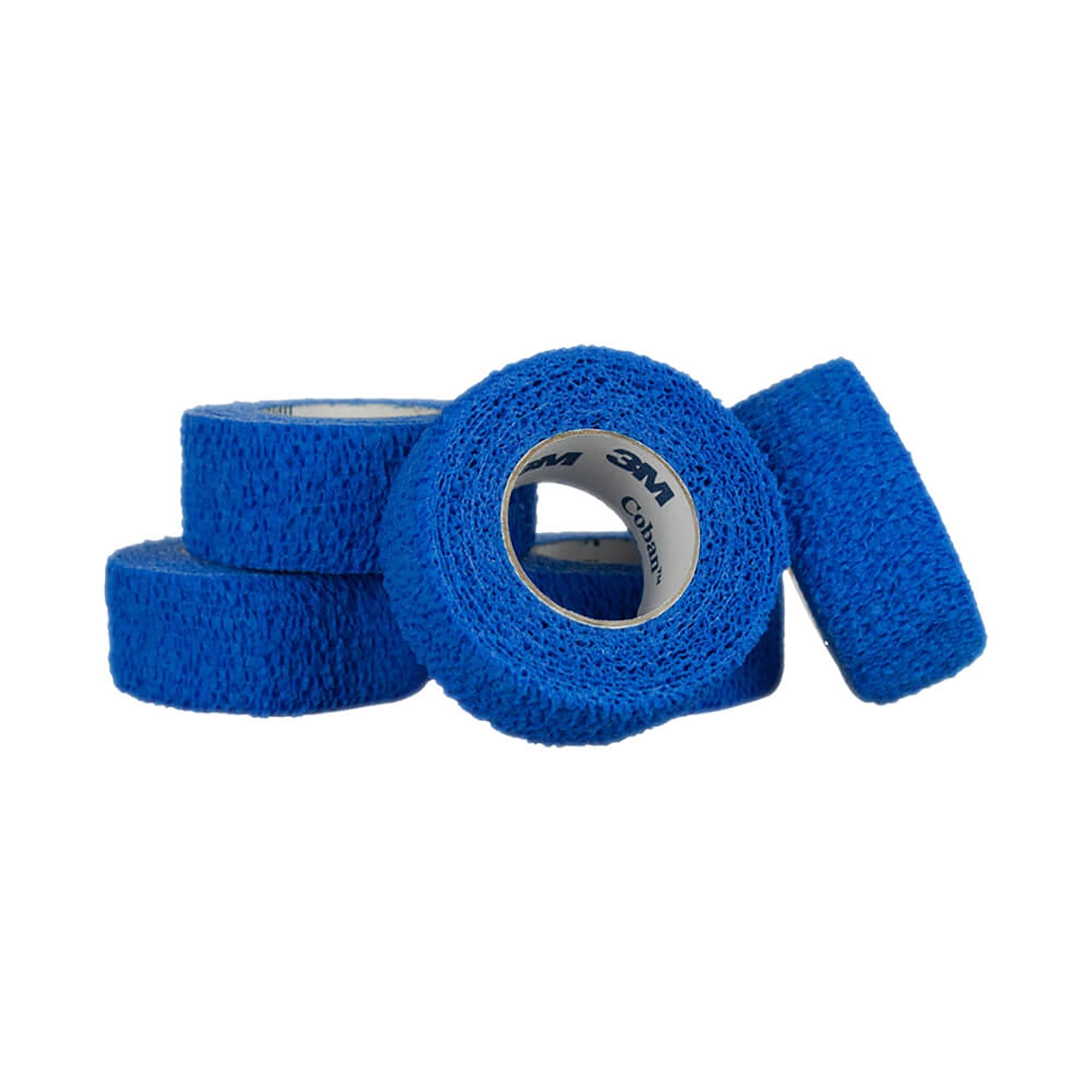 3M Coban Self-adherent Closure Cohesive Bandage, 2 Inch x 5 Yard, Blue