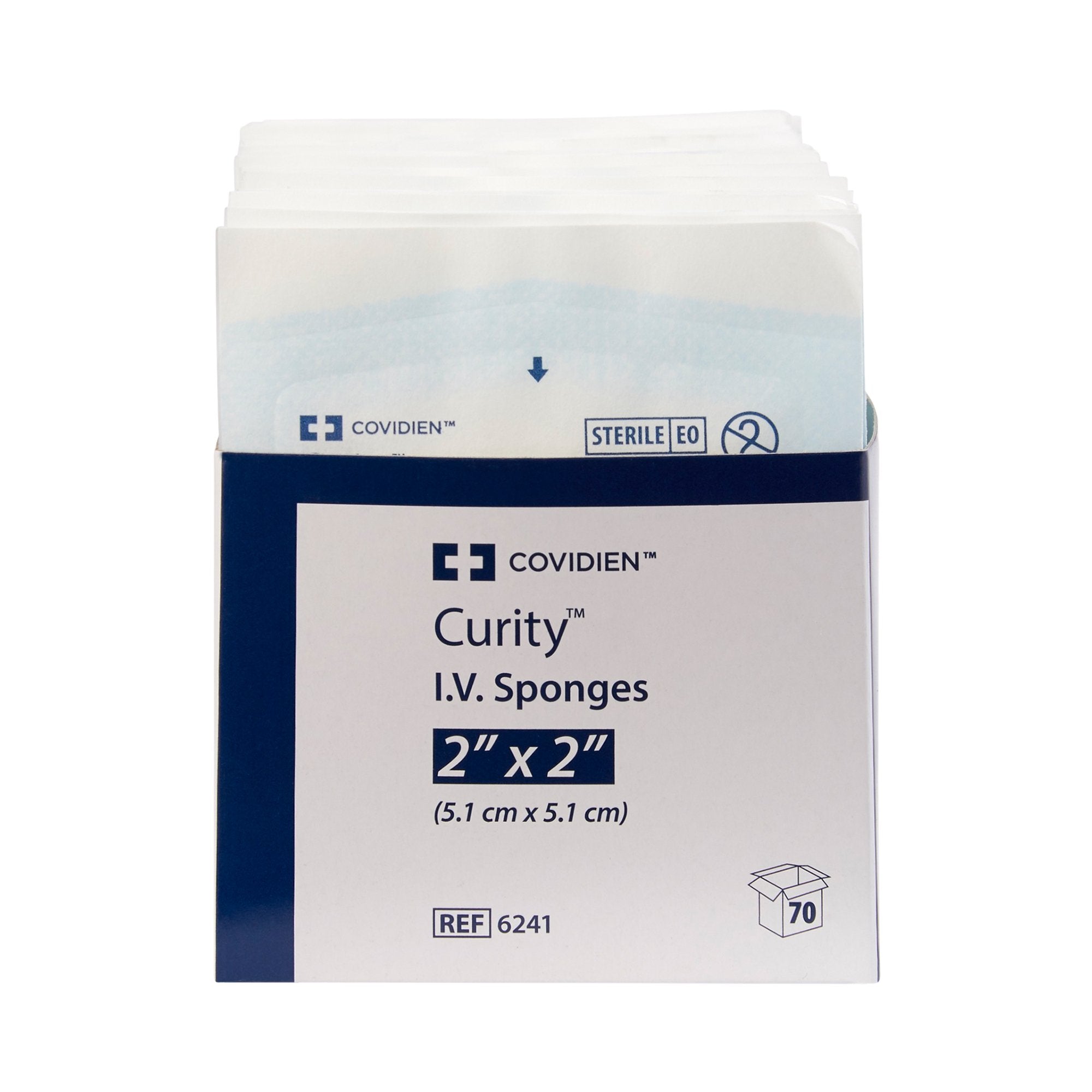Curity I.V. / Drain Split Dressing, 2 x 2 Inch