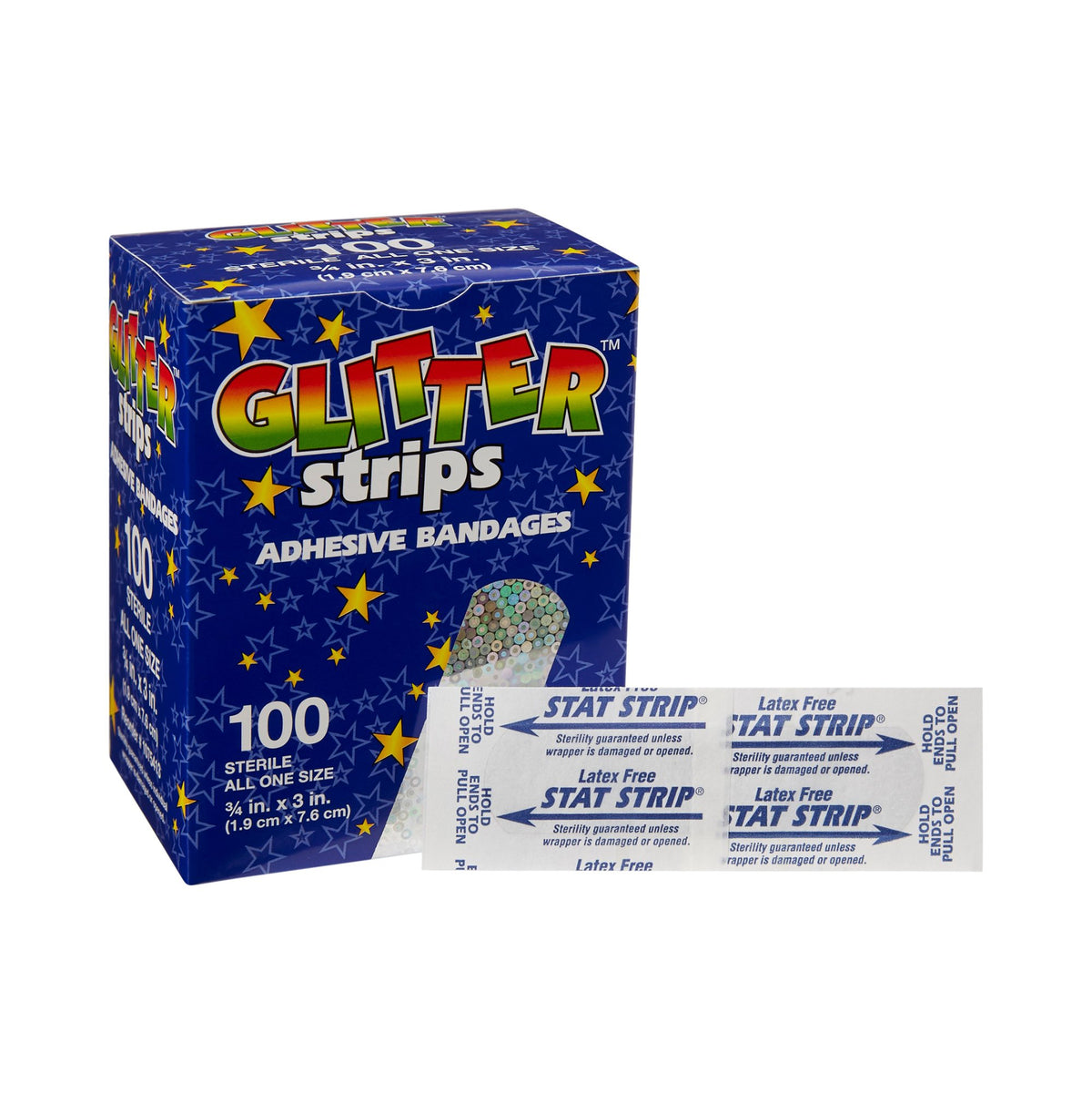 Glitter Stat Strip® Design Adhesive Strip, Â¾ x 3 Inch