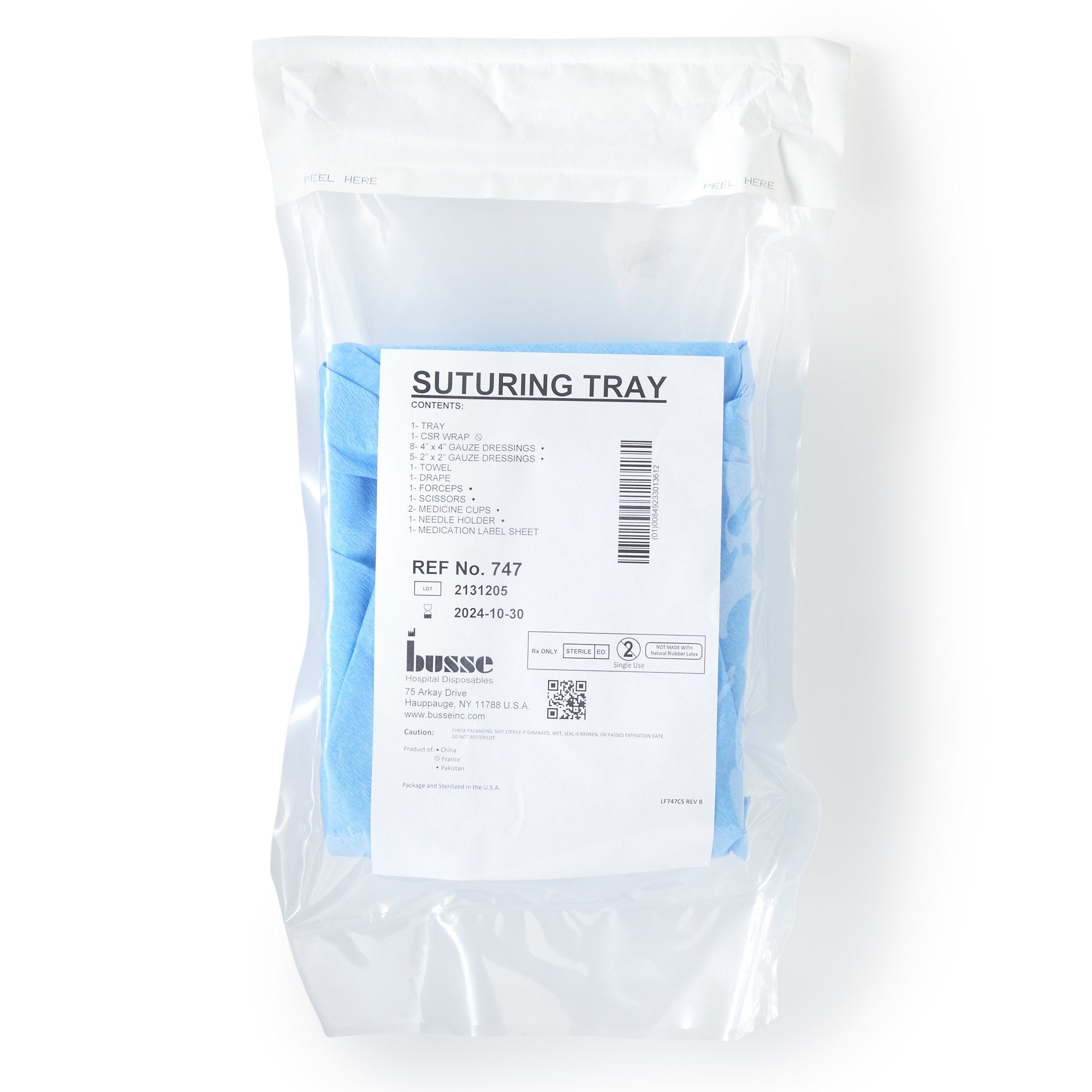 Busse Suturing Tray