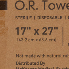 McKesson Sterile Blue O.R. Towel, 17 x 27 Inch