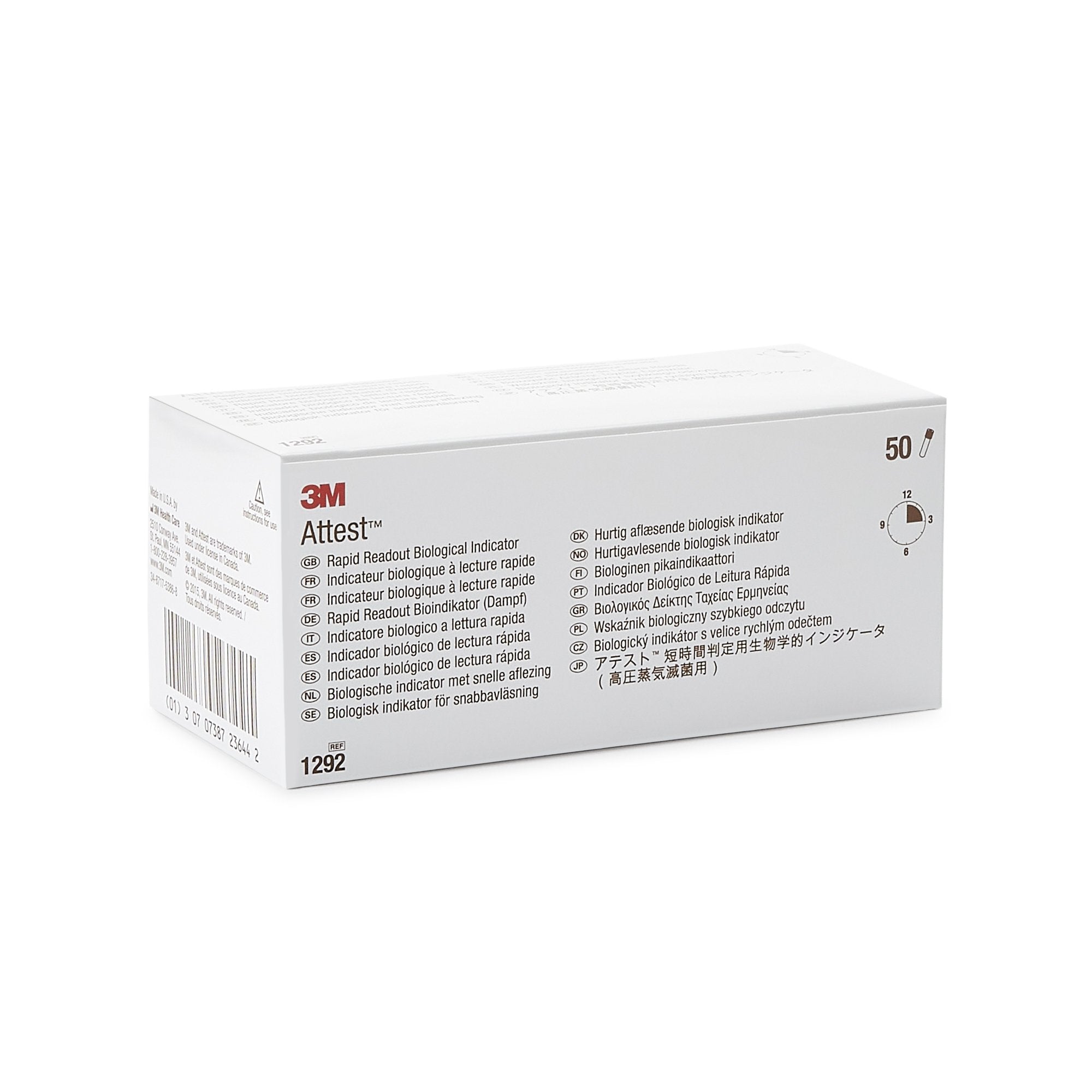 3M Attest Rapid Readout Sterilization Biological Indicator Vial
