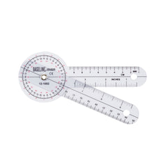 Baseline® 360Â° Head Plastic Goniometer, 6 Inch Arms