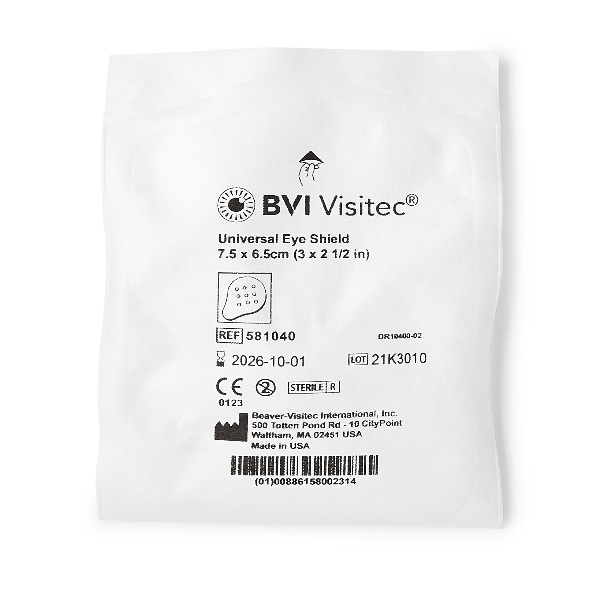 BD Visitec Eye Protector, 2-1/2 x 3 Inch