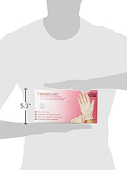Mediguard Vinyl Synthetic Exam Gloves, Clear, Medium, 150Count