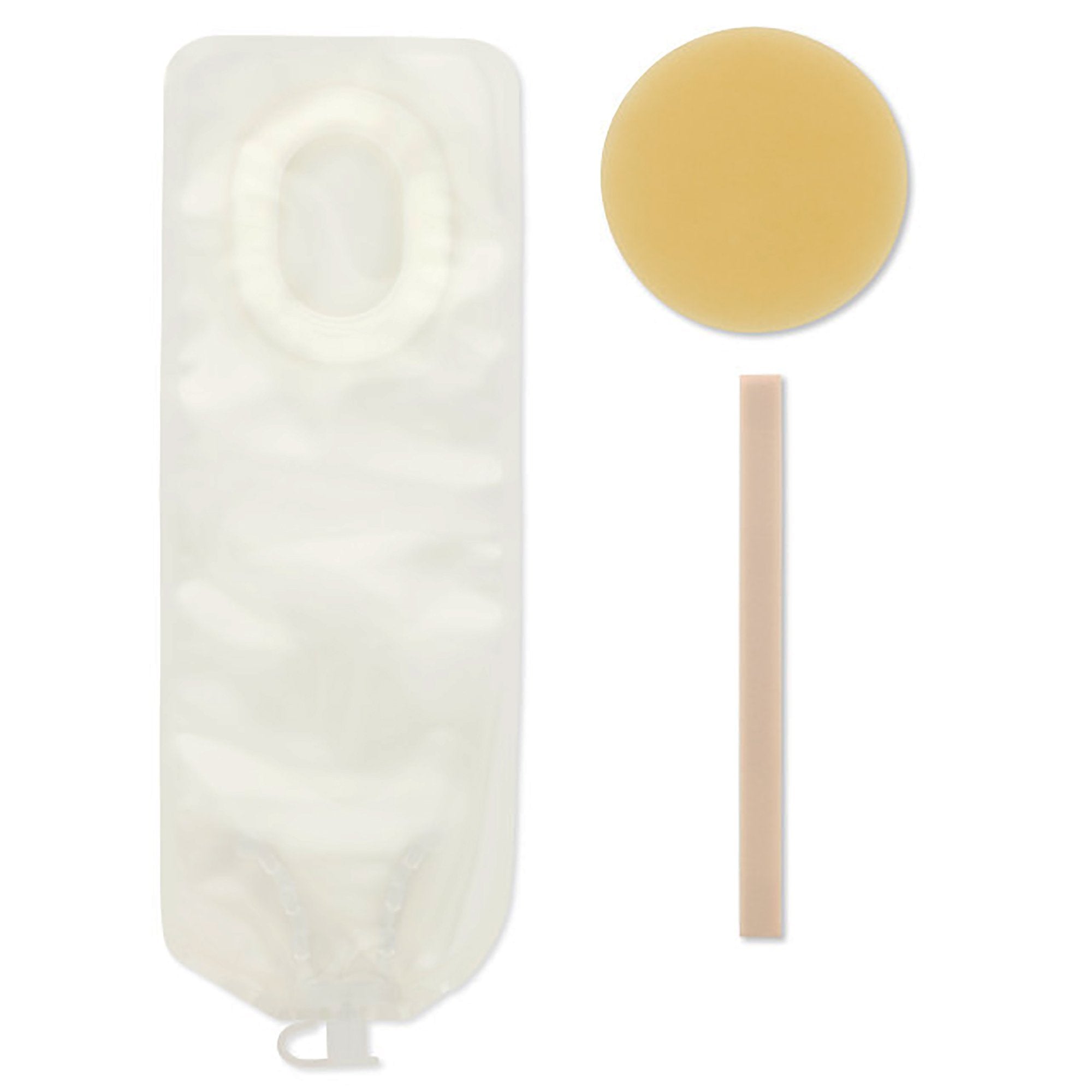Pouchkins One-Piece Drainable Transparent Colostomy Pouch, 6 Inch Length, 7/8 to 1-3/8 Inch Stoma