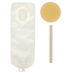 Pouchkins One-Piece Drainable Transparent Colostomy Pouch, 6 Inch Length, 7/8 to 1-3/8 Inch Stoma