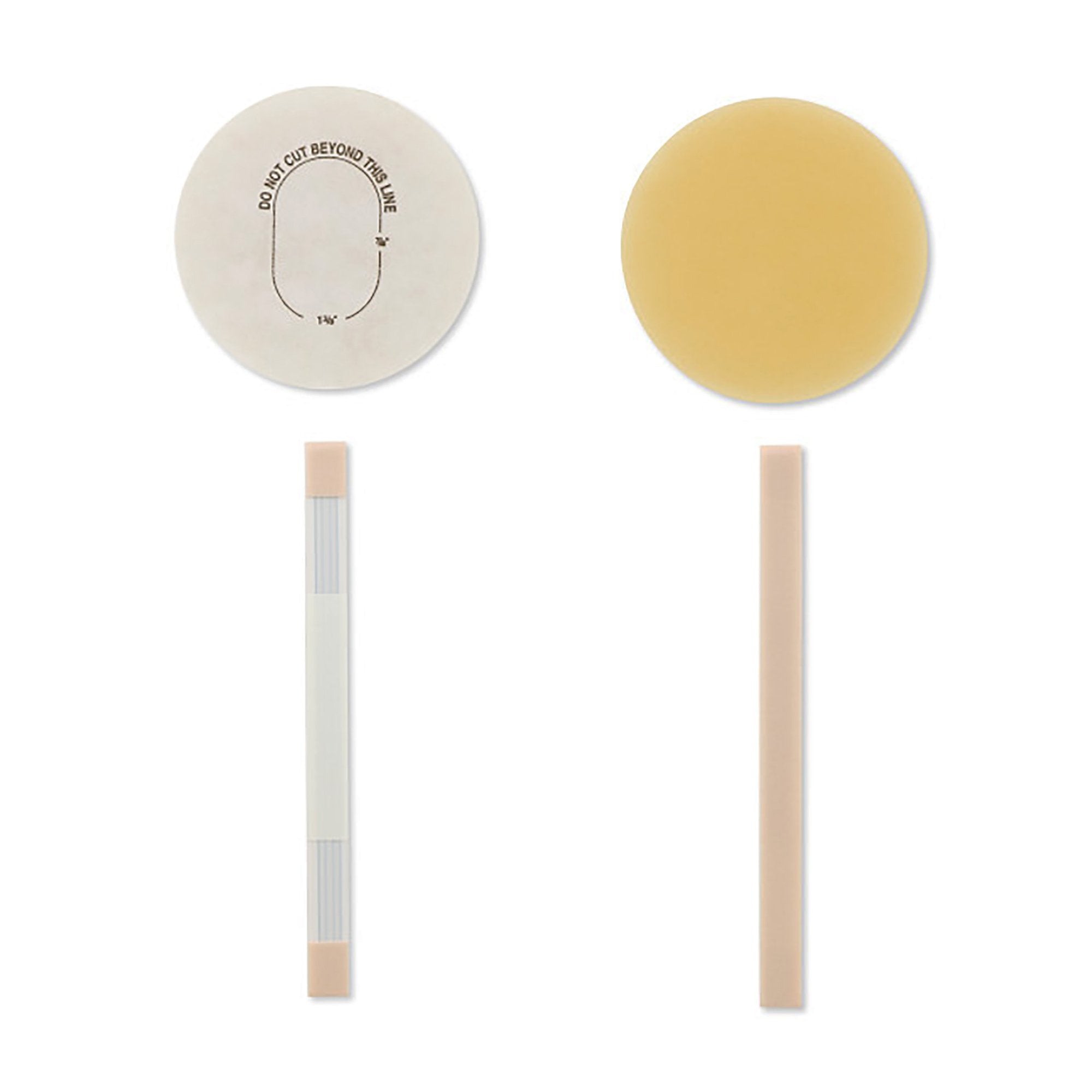 Pouchkins One-Piece Drainable Transparent Colostomy Pouch, 6 Inch Length, 7/8 to 1-3/8 Inch Stoma