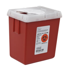AutoDrop Phlebotomy Sharps Container, 2.2 Quart, 7Â¼ x 6Â½ x 4Â½ Inch