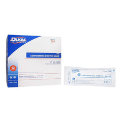 Dukal Sterile Conforming Bandage, 4 Inch x 4-1/10 Yard