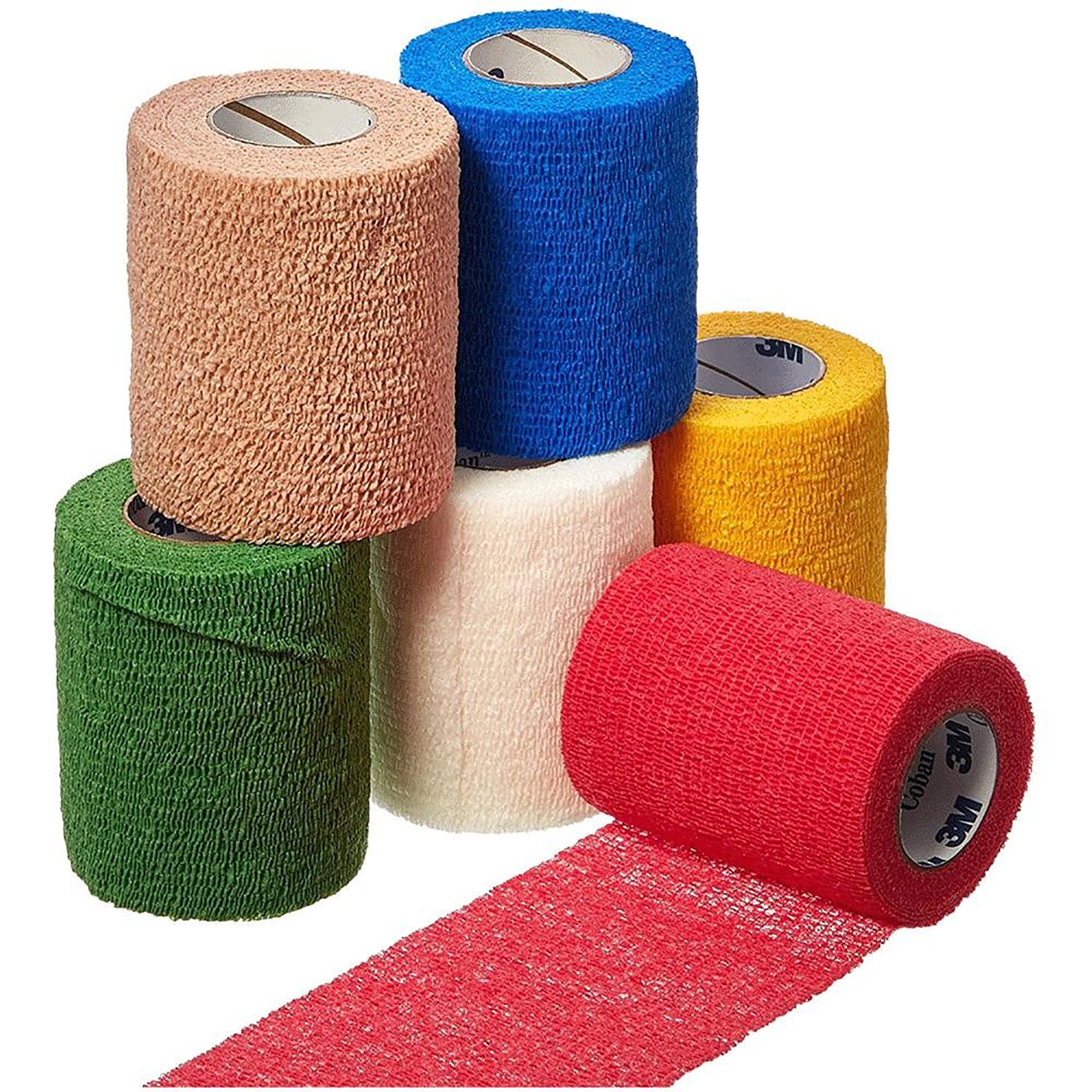 3M Coban LF Self-adherent Closure Cohesive Bandage, 2 Inch x 5 Yard, Tan