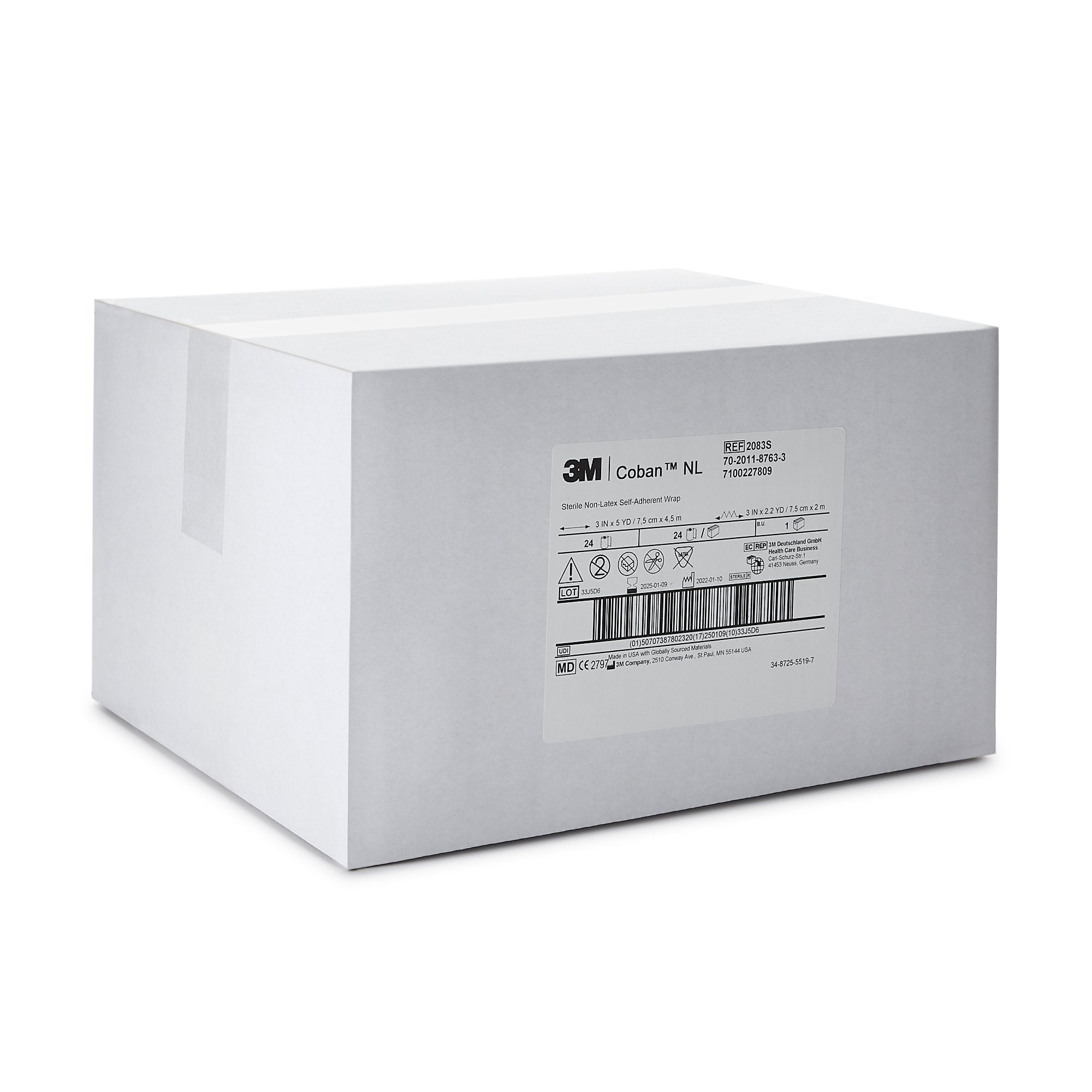 3M Coban LF Self-adherent Closure Cohesive Bandage, 3 Inch x 5 Yard