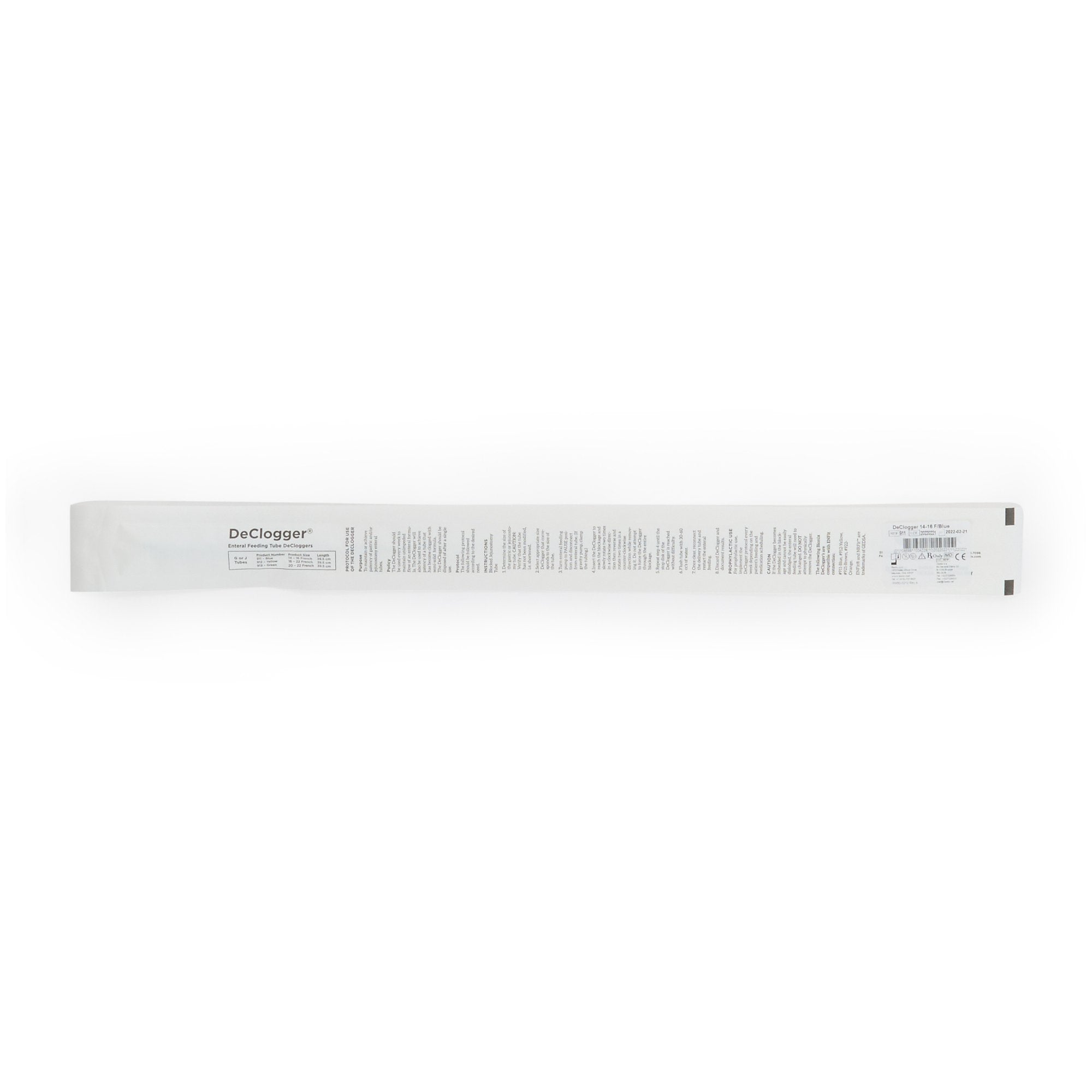 DeCloggers® Enteral Feeding Tube Declogger, 14 â€“ 16 Fr., 39.5 Centimeter