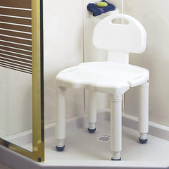 Carex Universal Bath Seat with Back, 400-lb Capacity
