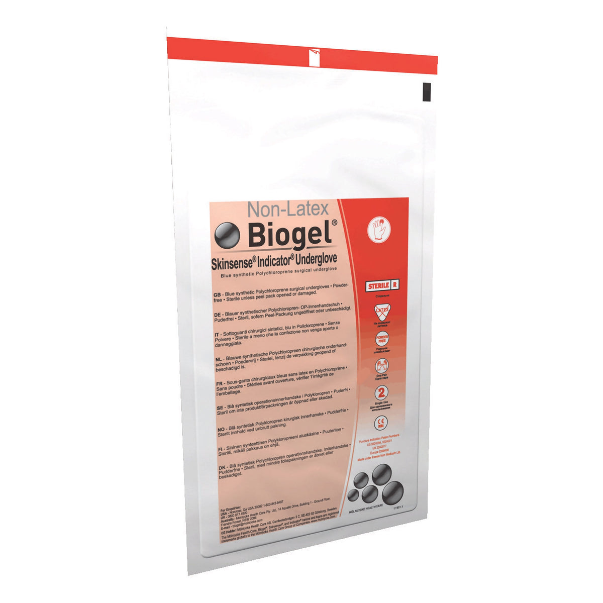 Biogel® Skinsense Indicator® Polyisoprene Surgical Underglove, Size 6, Blue