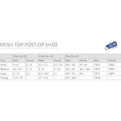 Ã–ssur® Womens Mesh Top Post-Op Shoe, Medium