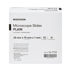 McKesson Plain Microscope Slide, 1 x 3 Inch