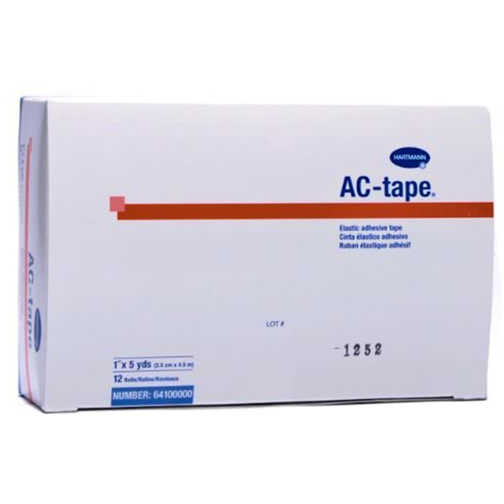 AC-tape® Cotton Elastic Tape, 1 Inch x 5 Yard, Tan