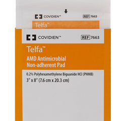 Telfa Impregnated Antimicrobial Dressing, 3 x 8 Inch