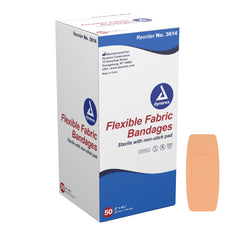 dynarex® Tan Adhesive Strip, 2 x 4Â½ Inch