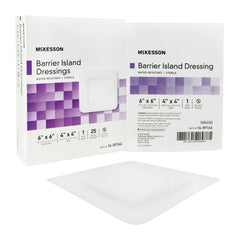McKesson Composite Barrier Island Dressing, 6 x 6 Inch