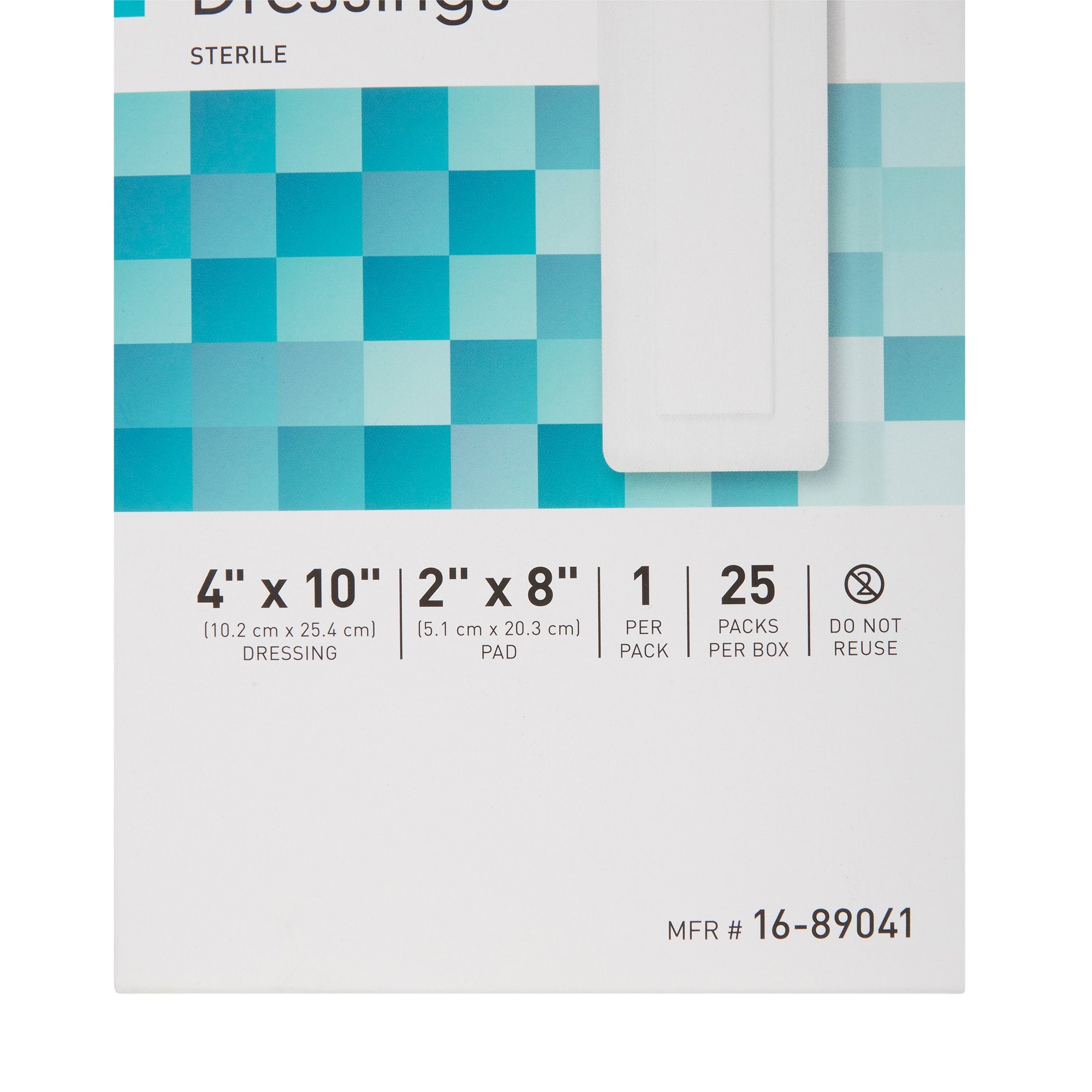 McKesson White Adhesive Dressing, 4 x 10 Inch