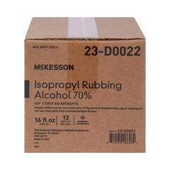 Mckesson Alcohol Isopropyl Rubbing 70% 16 Ounces - Case of 12 - Model 23-D0022