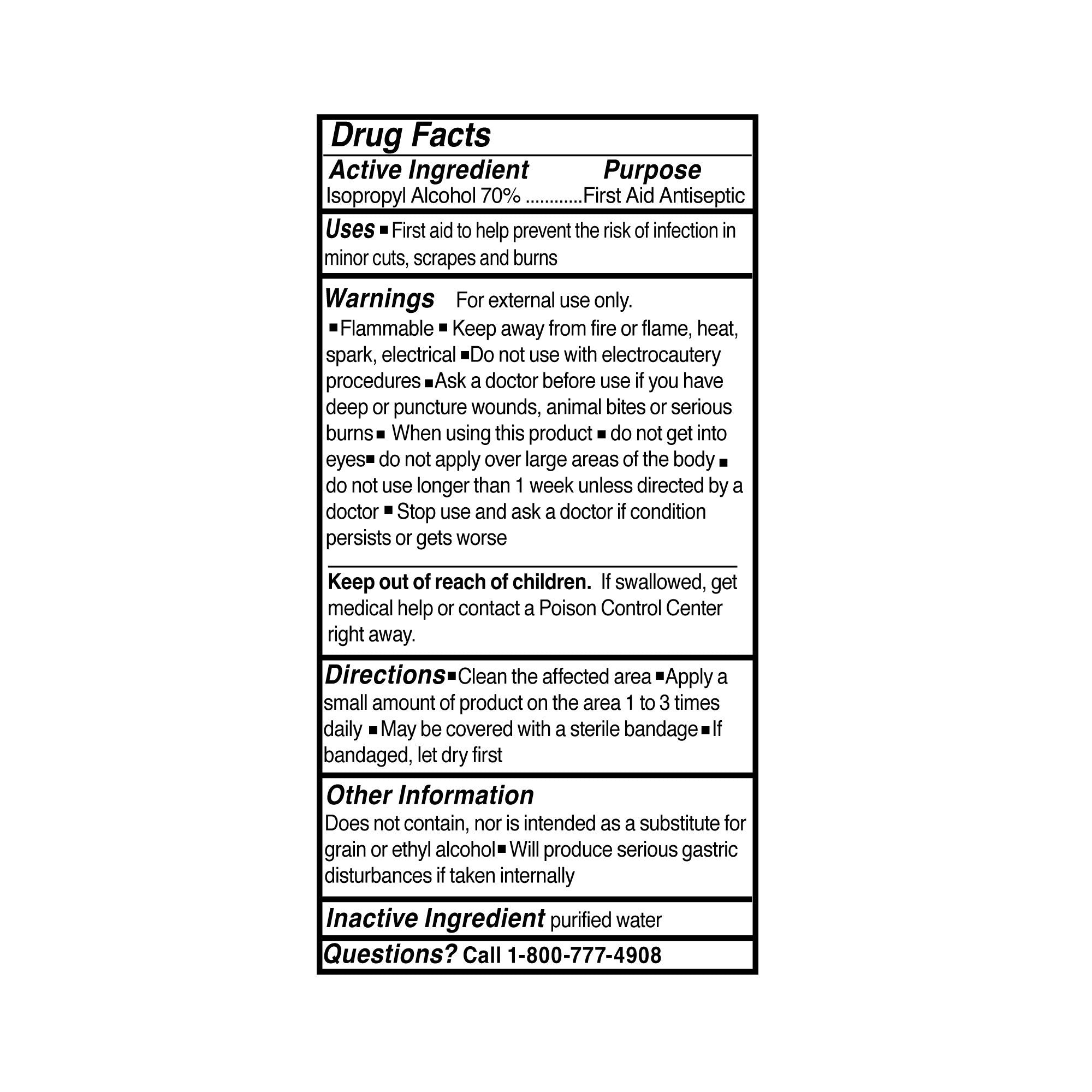 Mckesson Alcohol Isopropyl Rubbing 70% 16 Ounces - Case of 12 - Model 23-D0022