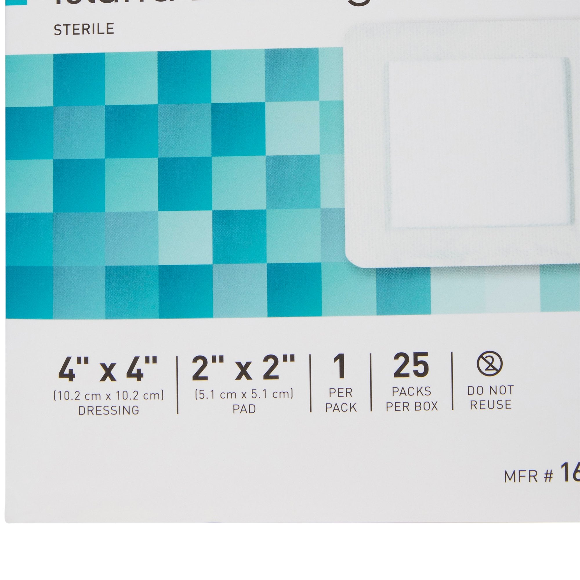 McKesson Adhesive Dressing, 4 x 4 Inch