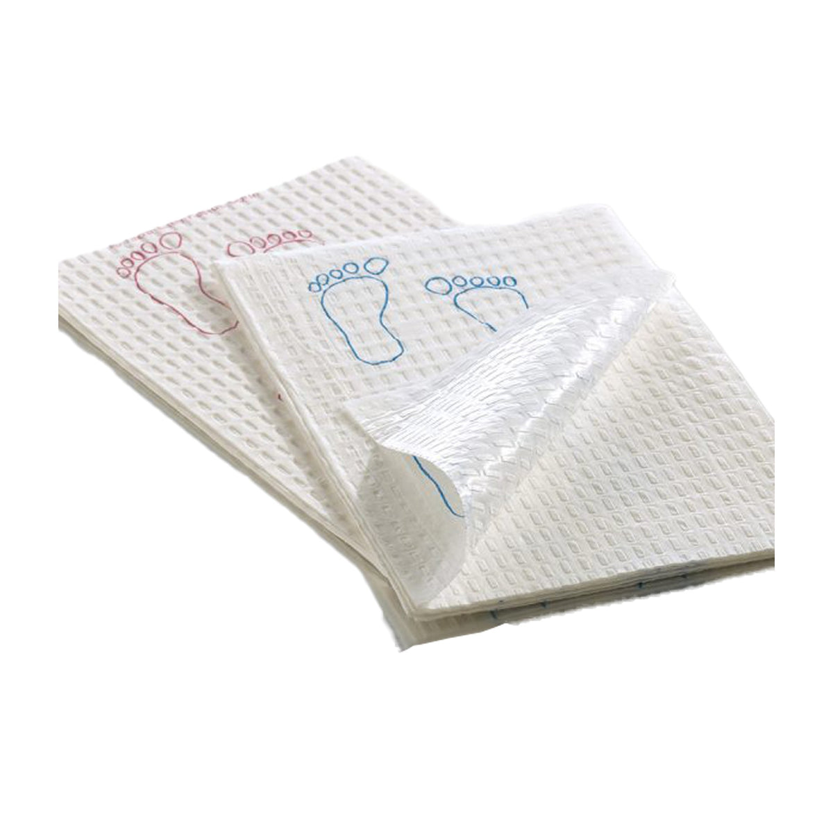 Footprint® Nonsterile White / Mauve Procedure Towel, 13Â½ x 18 Inch