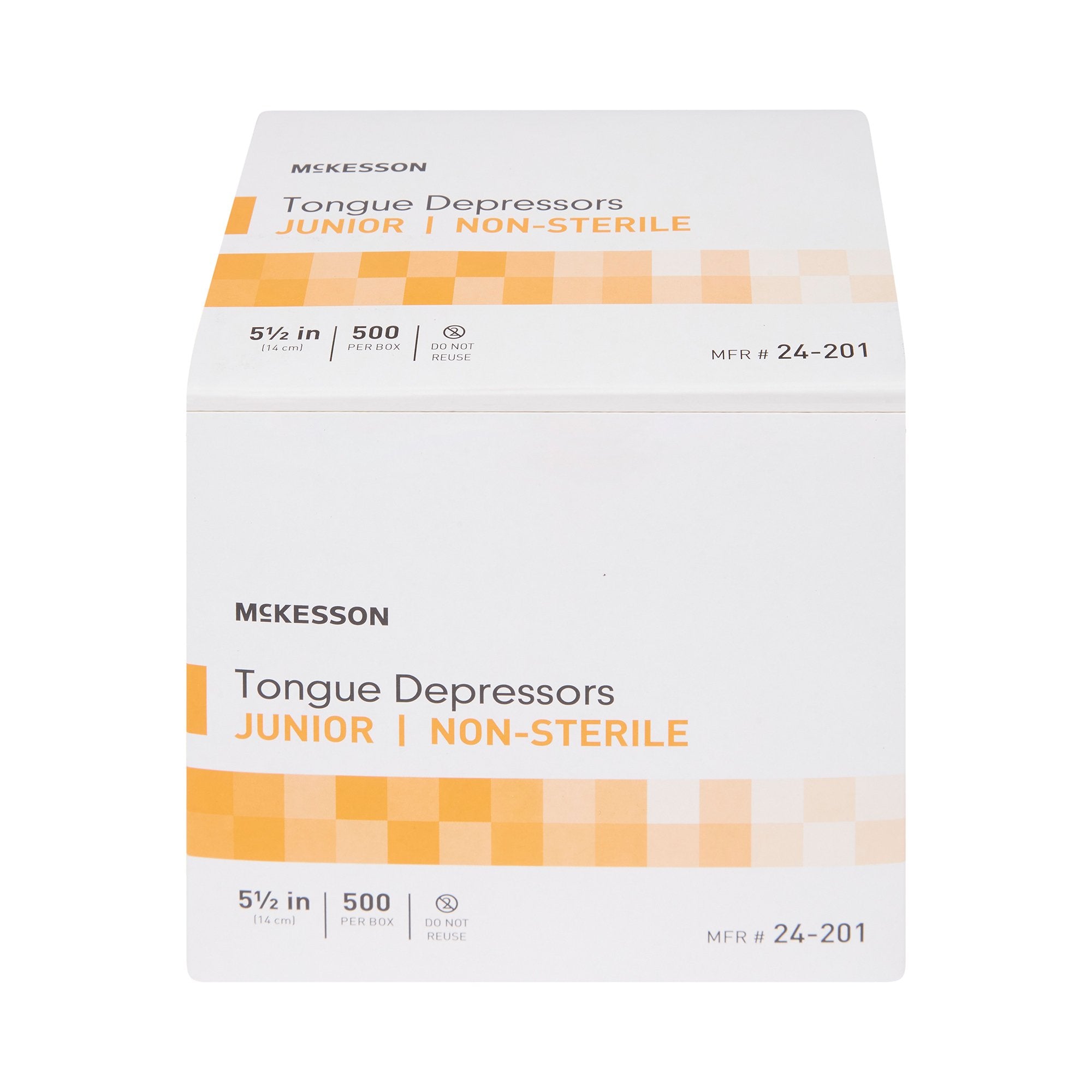 McKesson Tongue Depressor, Non-Sterile, Wooden, Junior, 5 1/2 in, 500 Count