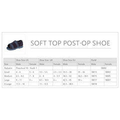 Ã–ssur® Soft Top Post-Op Shoe, Female, Large
