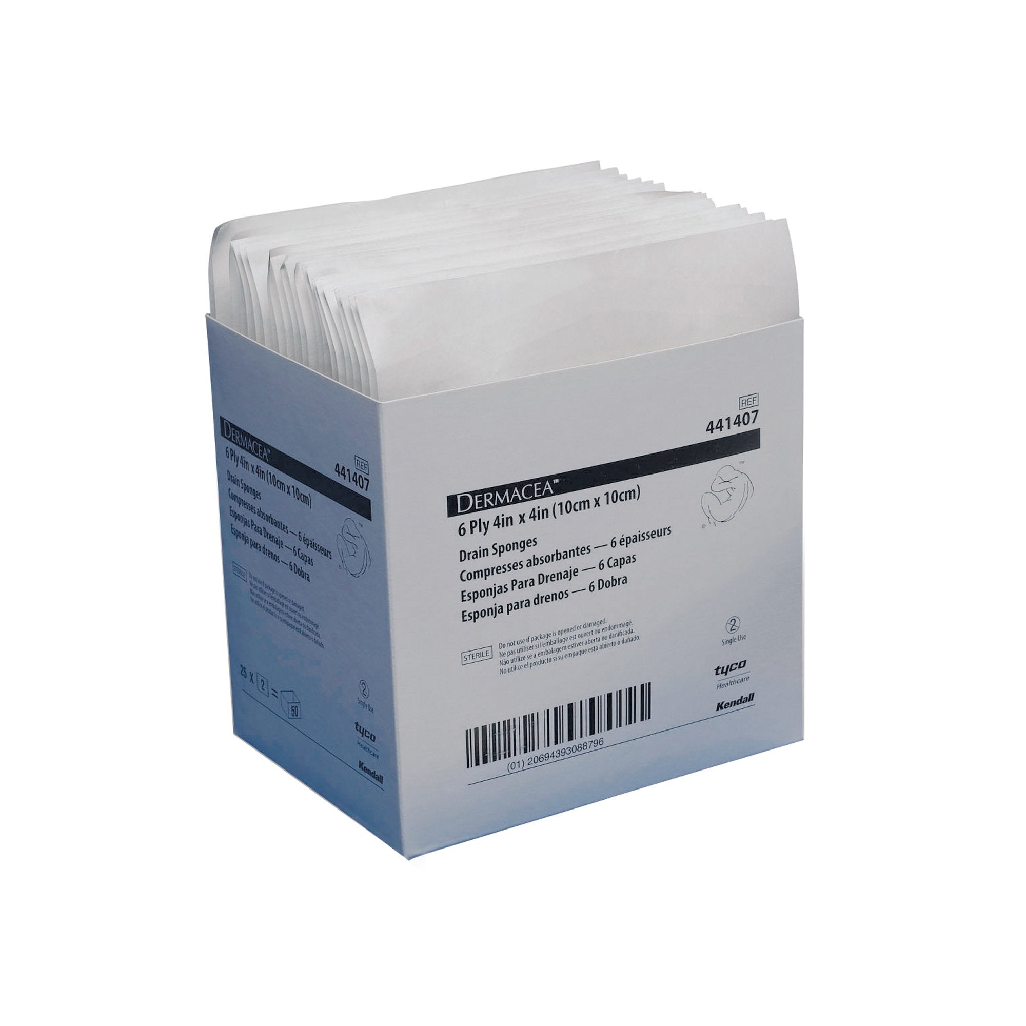 Dermacea IV Dressing, 4 x 4 Inch