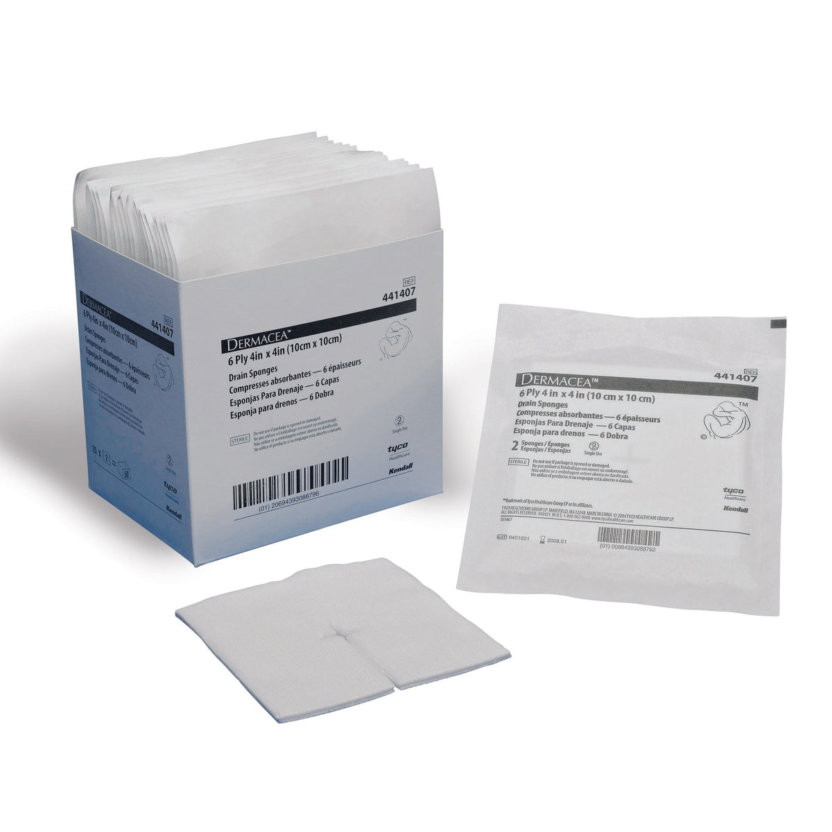 Dermacea IV Dressing, 4 x 4 Inch