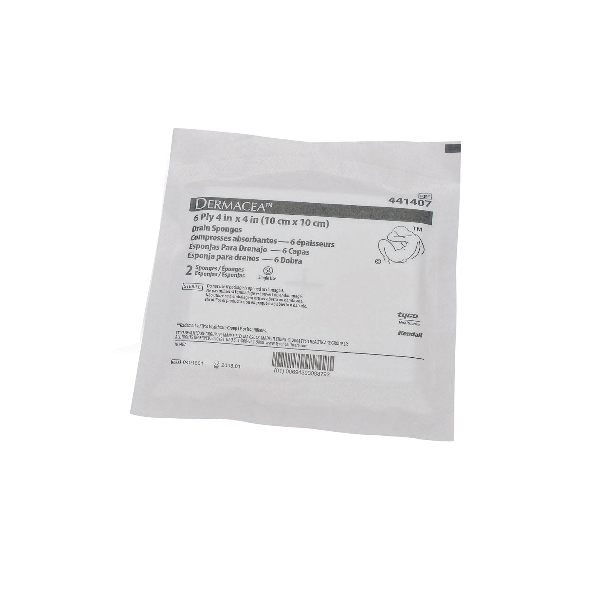 Dermacea IV Dressing, 4 x 4 Inch